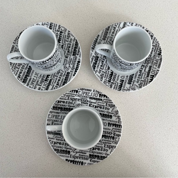 Espresso Cup & Saucer Set of 3 - Picture 2 of 5
